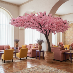 ARBOL ALMENDRO CEREZO ARTIFICIAL 250CM BASE METAL