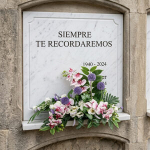 Jardinera cementerio