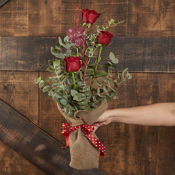 3 Rosas Rojas | Regala rosas y compra online para enviar a Calpe flores