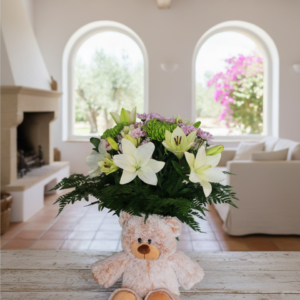 Ramo de flores Silvane + peluche