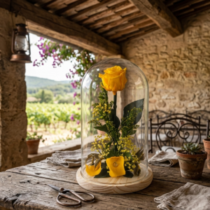 Cúpula rosa Amarilla