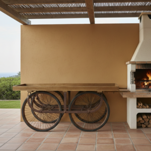 carro servidor con ruedas