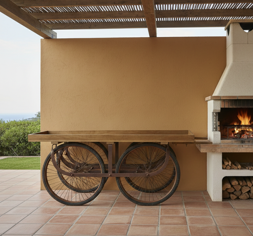 carro servidor con ruedas