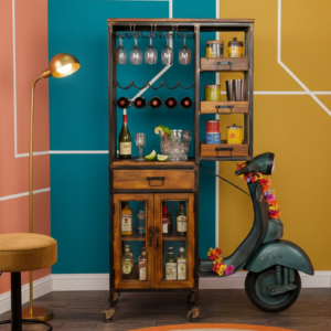 Moto estanteria botellero