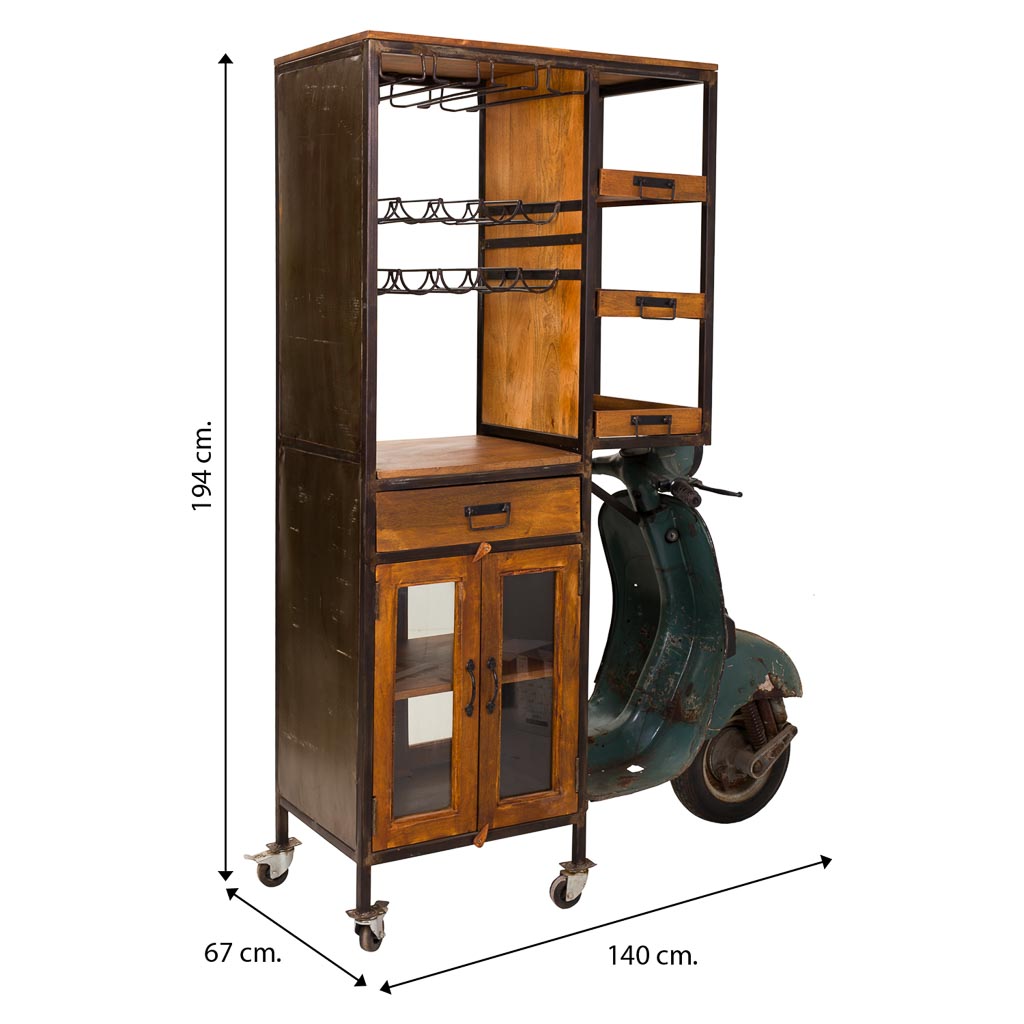 Moto estanteria botellero - Imagen 3