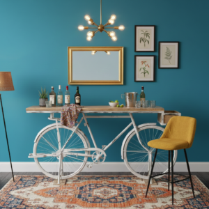 Recibidor bicicleta blanco