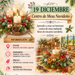 Taller floral Navideño