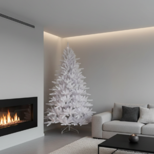 Abeto Navideño Artificial Blanco Nevado 1.80 mtrs