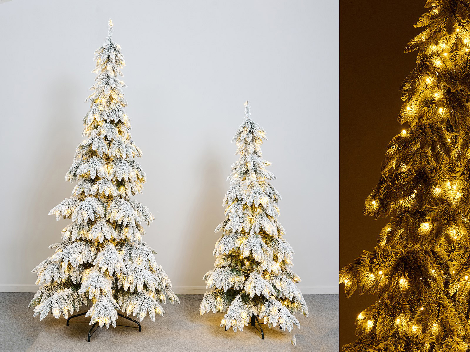 Abeto nevado 360 cms, luces led