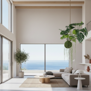 KOKEDAMA DE MOSTERA COLGANTE