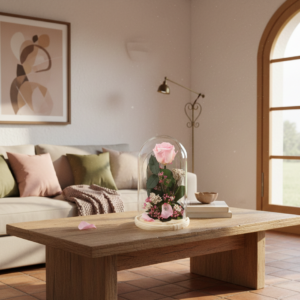 Rosa eterna color rosa