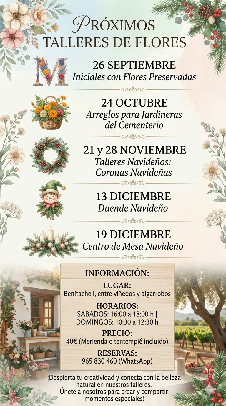 Proximas fechas talleres