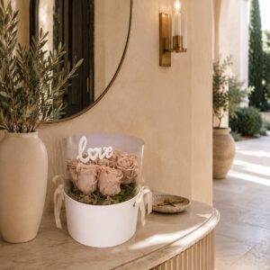 Hatbox de Rosas Eternas