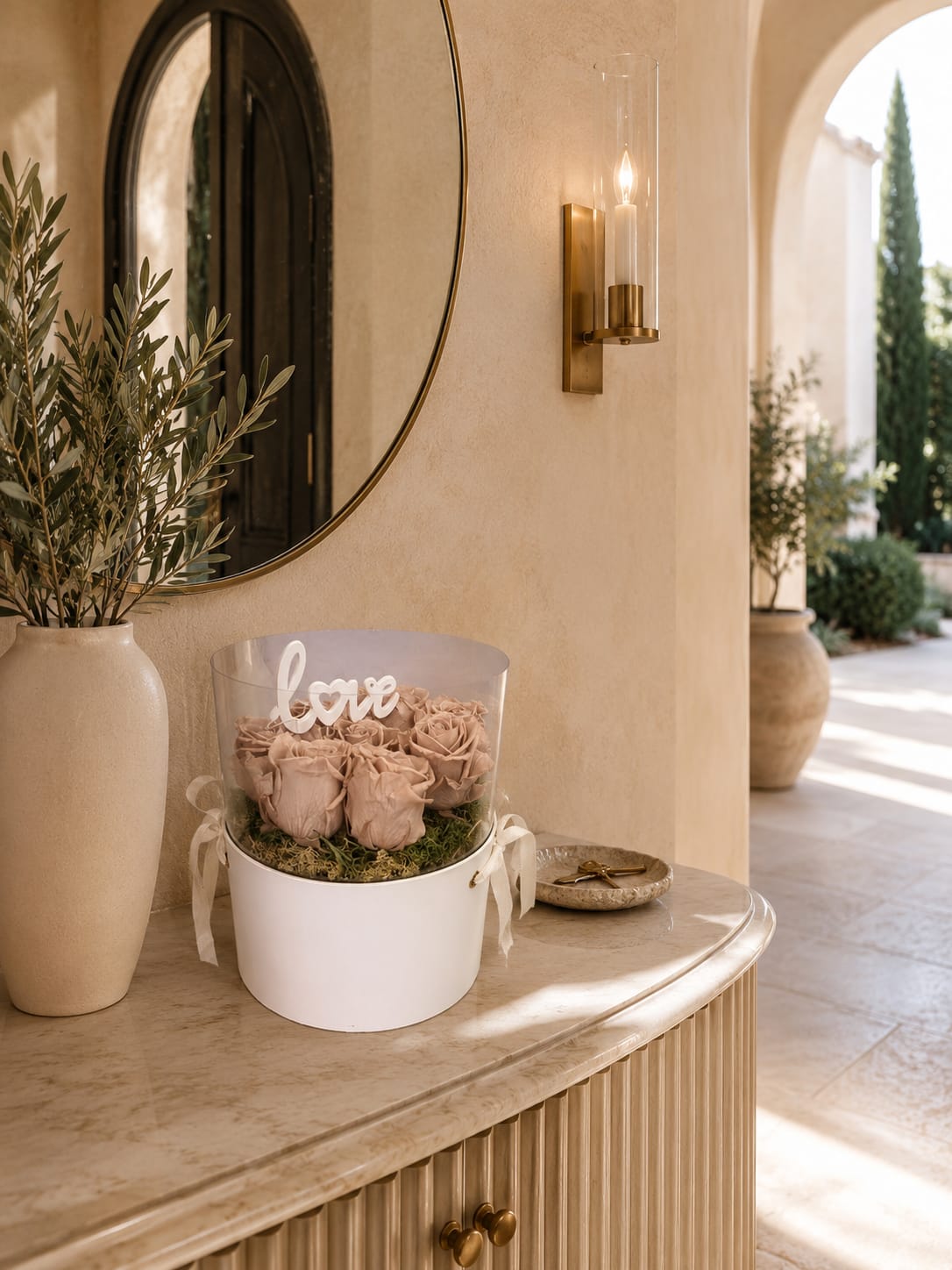 Hatbox de Rosas Eternas
