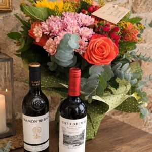 Flores + vino